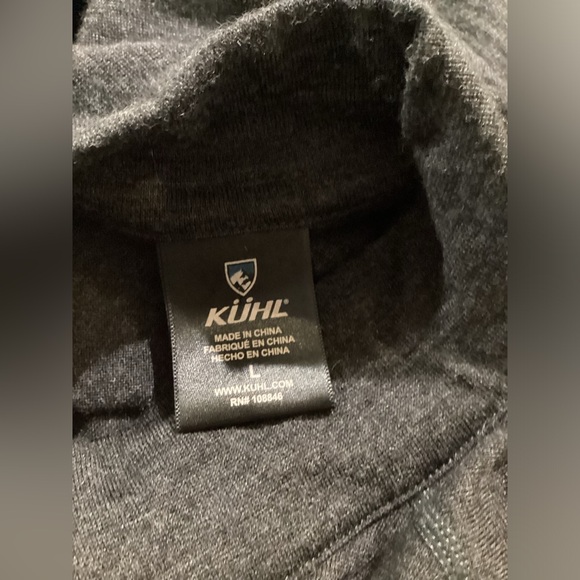 Kuhl 100% Merino Wool Half Zip Sweater. Size L. - Picture 5 of 9
